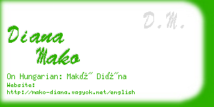 diana mako business card